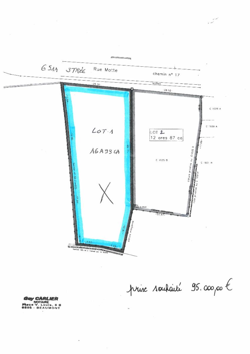 Terrain à vendre - Rue Motte, 6511 Strée