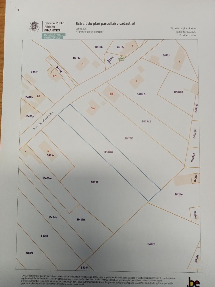 photo 1 du bien Terrain sis à Chièvres ex Ladeuze, Rue du Warpotte