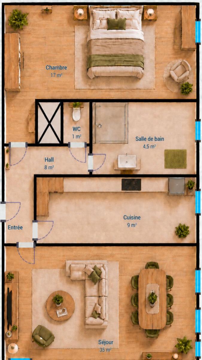 photo 2 du bien appartement 