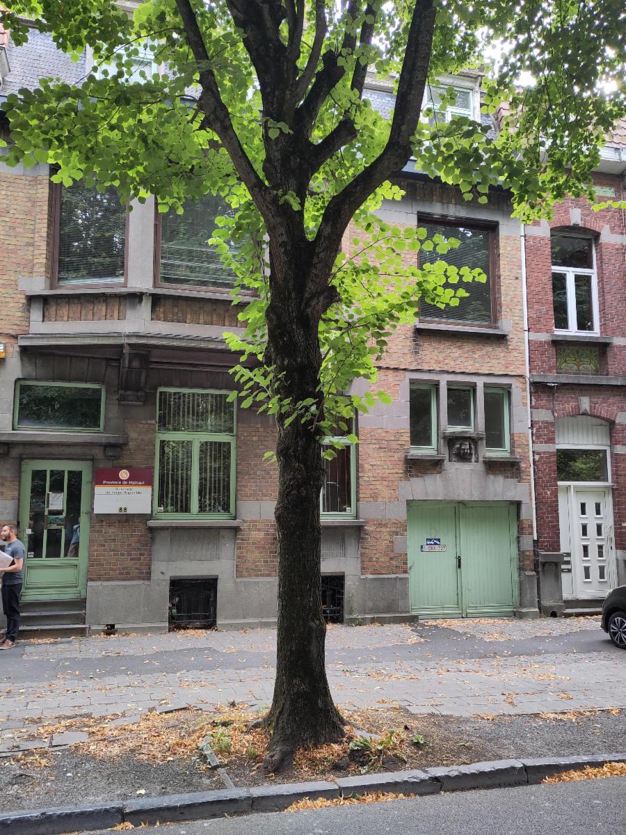 Bâtiment scolaire 2 façades avec jardin et garage