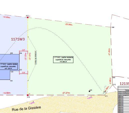 Terrain à bâtir de 7a 58ca avec permis d'urbanisme